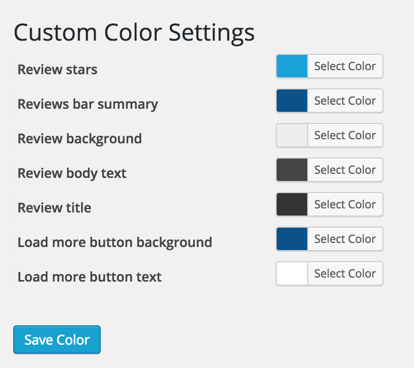 SIP Reviews shortcode woocommerce back end